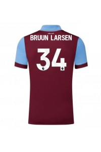 Burnley Jacob Bruun Larsen #34 Jalkapallovaatteet Kotipaita 2023-24 Lyhythihainen